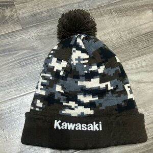 Kawasaki Digital Camo Pom Beanie
